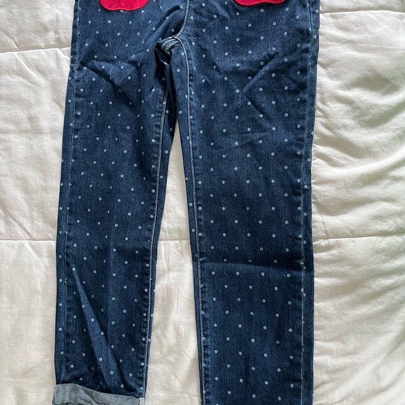 Gymboree Apple Pocket Jeans- overalls - Picture 4 of 5